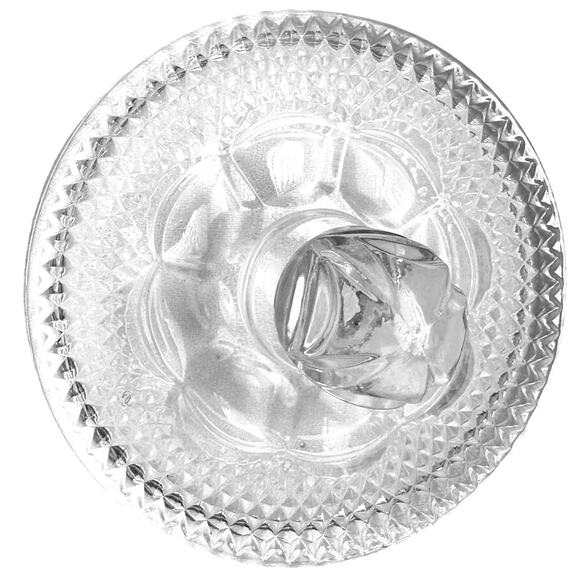 Heavy Lead Crystal Vintage Biscuit Jar Matching Lid-Diamond Point/Floral Design! - Picture 3 of 6